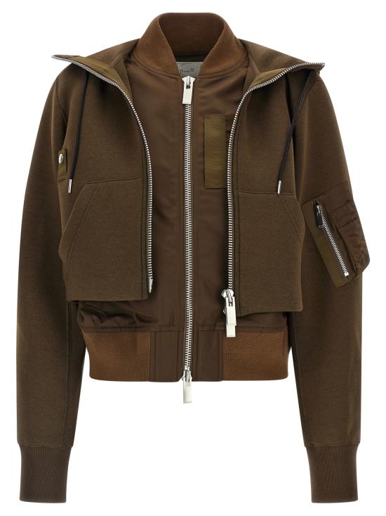 26FW 사카이 패딩 스펀지  재킷 브라운 - SACAI