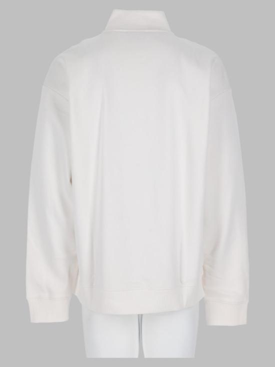26FW 휴고보스 지퍼넥 로고 코튼 테리 로고 스웨트셔츠 50525881 10249110102 WHITE - HUGO BOSS
