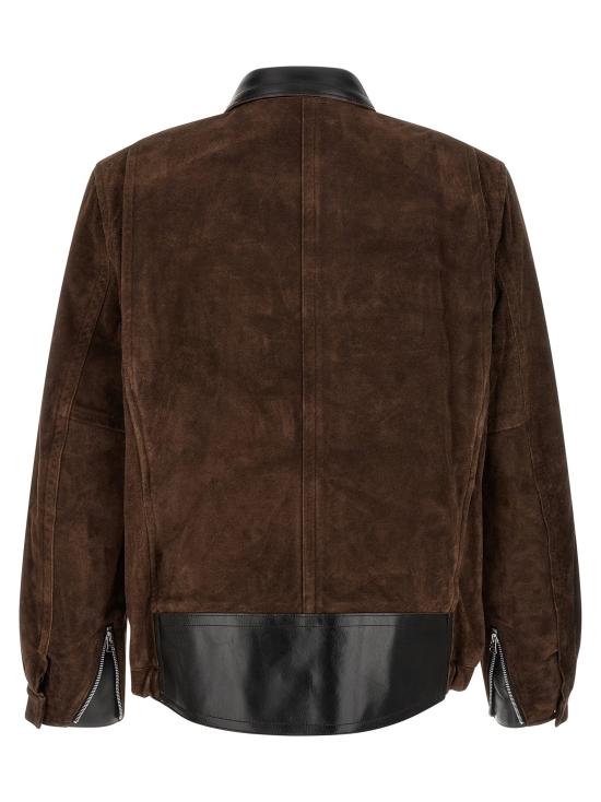 26FW 사카이 패딩 스웨이드 블라우스  재킷 브라운 - SACAI