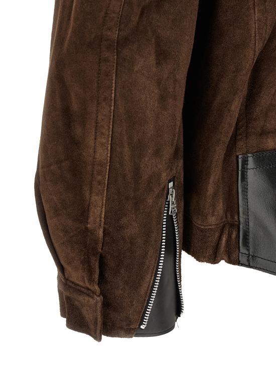 26FW 사카이 패딩 스웨이드 블라우스  재킷 브라운 - SACAI