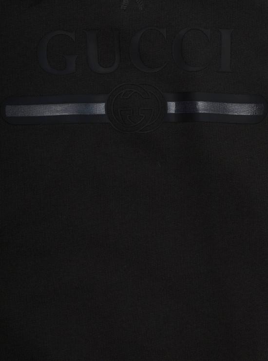 26FW 구찌 키즈 코튼 후드 스웨트셔츠 A0044XXJHXM BLACK - GUCCI