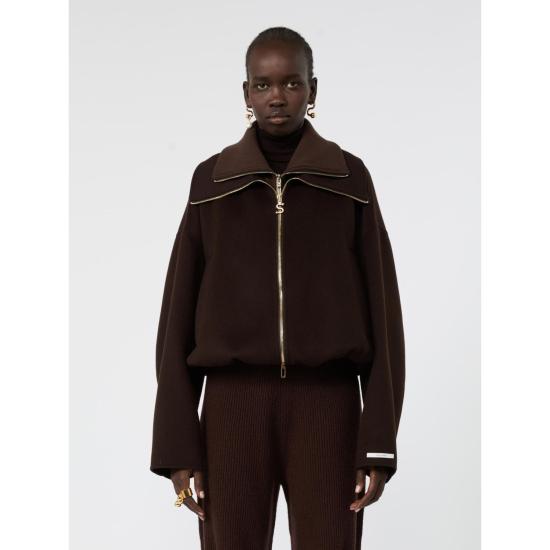 26FW 스포트막스 자켓 2622086012600038 CHOCOLATE