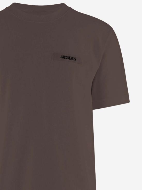 26FW 자크뮈스 그로그랭 로고 솟슬리브 티셔츠 TSW00550AJ00029 BROWN - JACQUEMUS