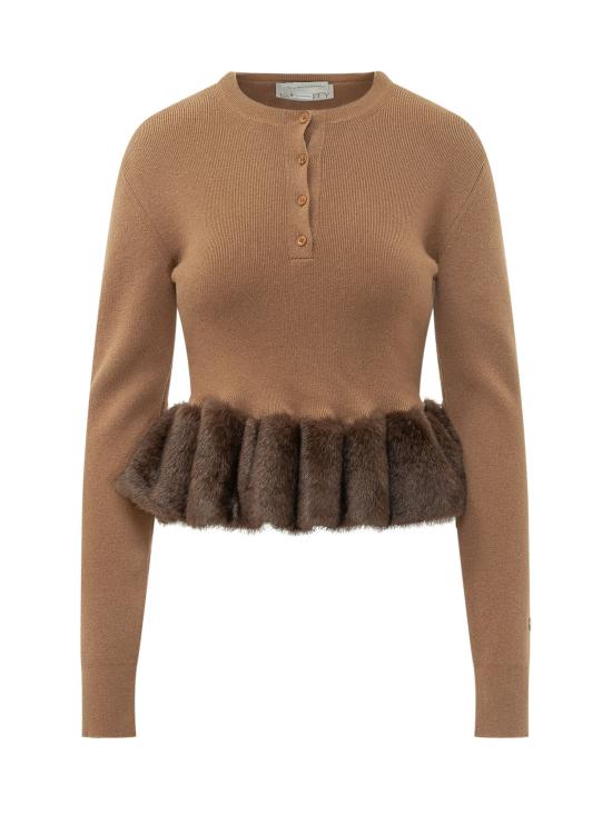 26FW 스텔라 맥카트니 스웨터 6K12773S2673 2742 CAMEL