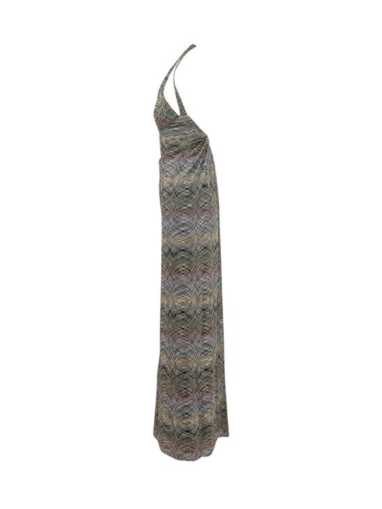 26FW 미소니 원피스 DS26WG1ZBR015S SMSON MULTIC GREEN BLUSPACE - MISSONI