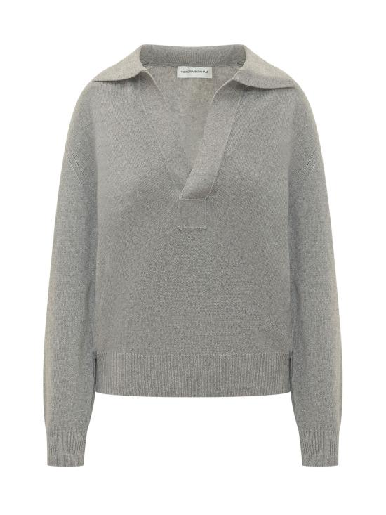 26FW 빅토리아 베컴 스웨터 1426KJU007475A 9991 MIDGREY MARL