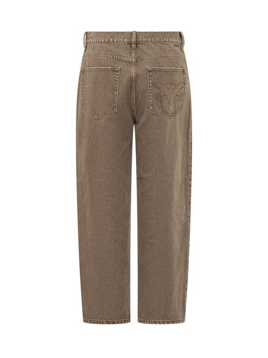 26FW 핑코 스트레이트 팬츠 103857A3JM C88 BEIGE MACROCISTIDE - PINKO