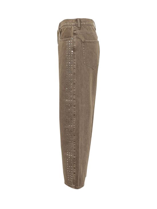 26FW 핑코 스트레이트 팬츠 103857A3JM C88 BEIGE MACROCISTIDE - PINKO