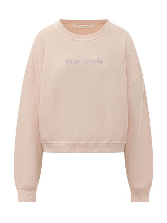 26FW 팜앤젤스 긴팔 티셔츠 PAWBA03F26FL03 3B03 ROSE PINK OFF WHITE