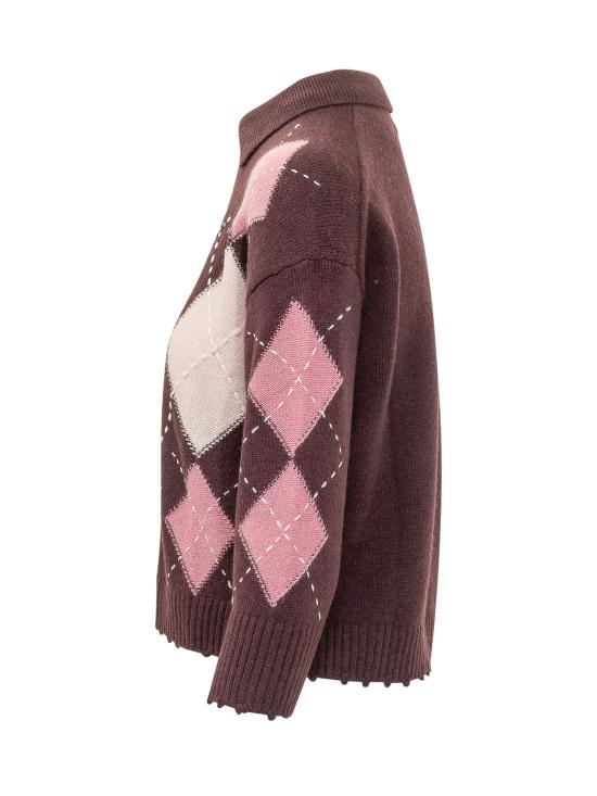 26FW 핑코 스웨터 107286A3IE YN2 BORDEAUX ROSA - PINKO