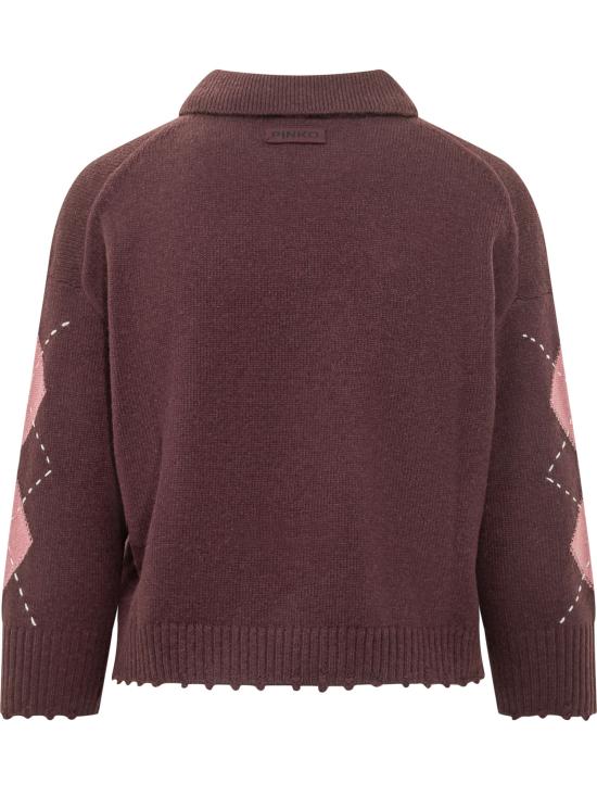 26FW 핑코 스웨터 107286A3IE YN2 BORDEAUX ROSA - PINKO