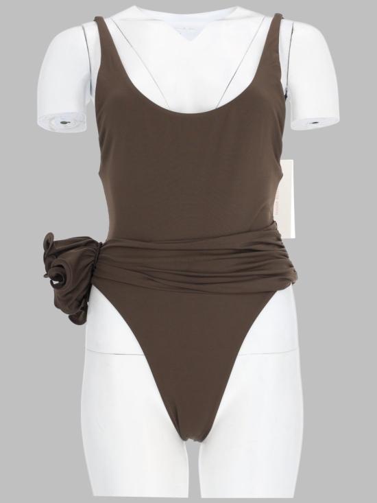 26FW 마그다뷰트림 비치웨어 640726 BROWN