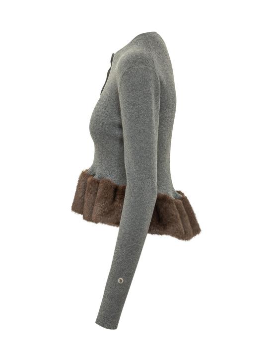 26FW 스텔라 맥카트니 스웨터 6K12773S2673 1267 DARK GREY - STELLA MCCARTNEY