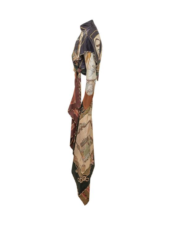 26FW 짐머만 반팔 티셔츠 9695TF261 SPLS SPLICED SCARVES - ZIMMERMANN