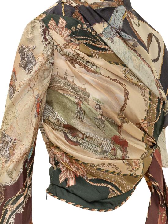 26FW 짐머만 반팔 티셔츠 9695TF261 SPLS SPLICED SCARVES - ZIMMERMANN