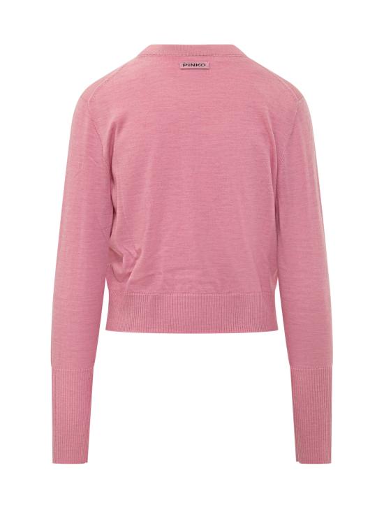 26FW 핑코 가디건 107259A3FY O00 ROSA GAROFANO - PINKO