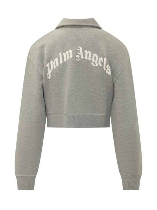 26FW 팜앤젤스 폴로 티셔츠 PAWGC03F26FL01 0803 GREY MELANGE OFF WHITE - PALM ANGELS