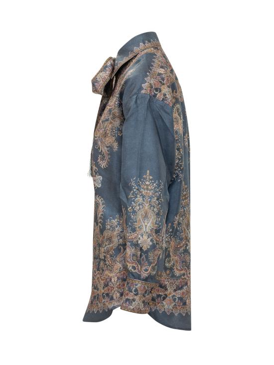26FW 짐머만 셔츠 9676TF261 NAP NAVY PAISLEY - ZIMMERMANN