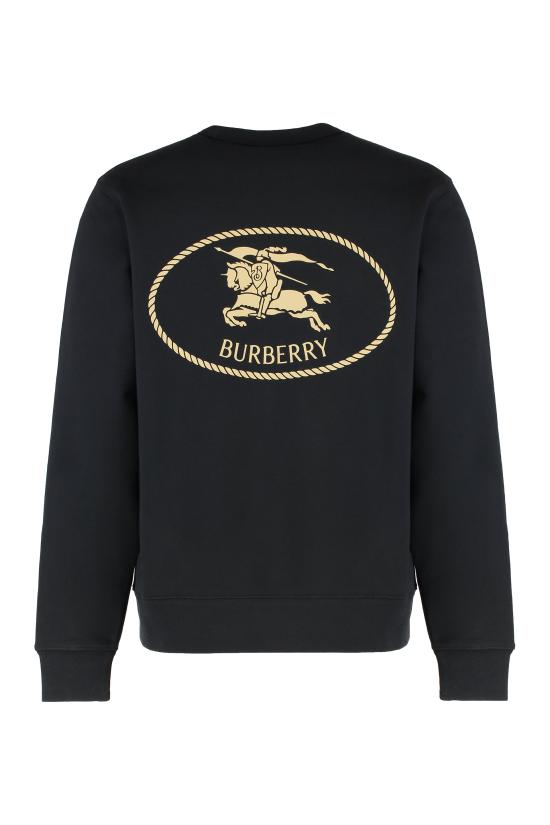 25FW 버버리 나이트 스탬프 코튼 스웨트셔츠 8111026 BLACK - BURBERRY