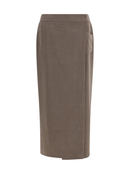 26FW 조르지오 아르마니 스커트 GW003452TE23029 GRAY