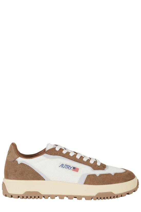 26FW 오트리 WILDPACE 로우 스니커즈 립스탑 나일론 가죽 LDLM 099 Brown