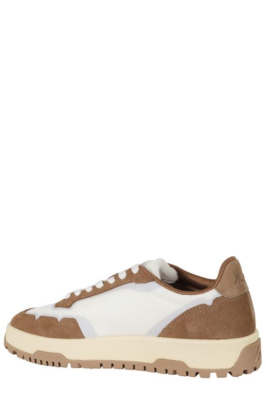 26FW 오트리 WILDPACE 로우 스니커즈 립스탑 나일론 가죽 LDLM 099 Brown - AUTRY