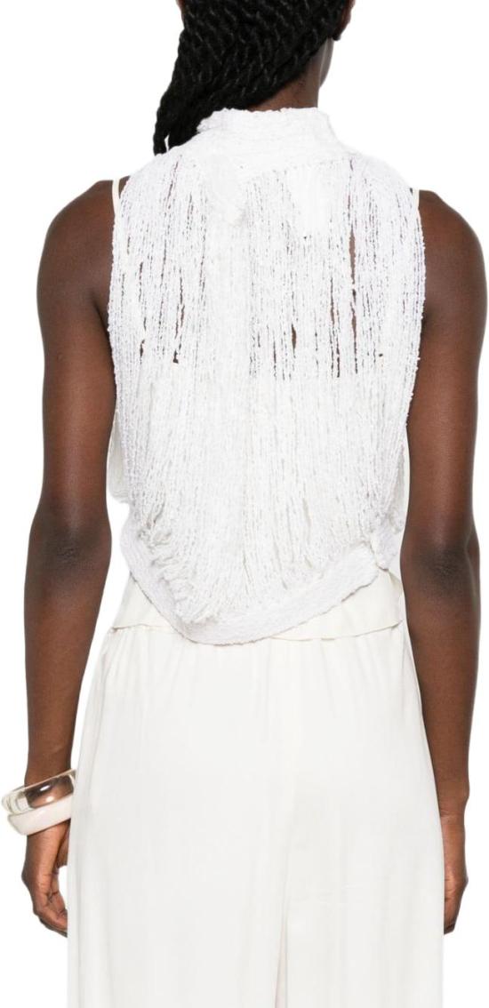 26FW 파비아나 필리피 민소매 티셔츠 MAD216F373M347 WHITE - FABIANA FILIPPI