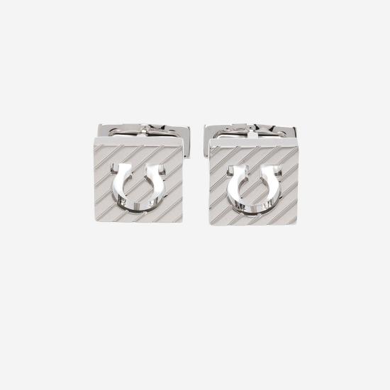 26FW 살바토레 페라가모 커프스 링크/타이 홀더 770411 SILVER - SALVATORE FERRAGAMO