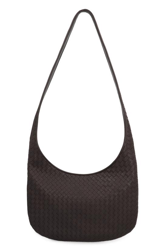  보테가베네타 가방 Bottega Veneta 인트레치아토 가죽 크로스바디 메신저 백 브라운