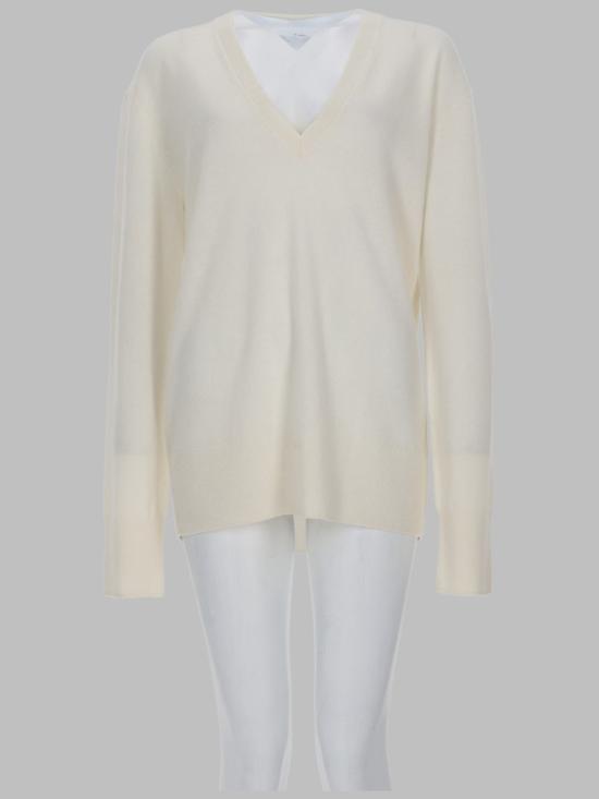 25FW 토템 스웨터 252WRT0521YA0016 ECRU116 WHITE
