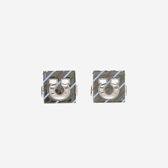 26FW 살바토레 페라가모 커프스 링크/타이 홀더 770413 MULTICOLOR
