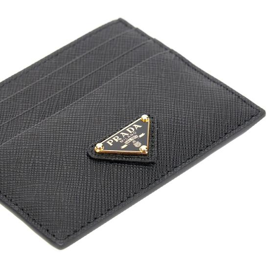 26FW 프라다 클래식 사피아노 가죽 카드 홀더 1MC025QHH Black - PRADA