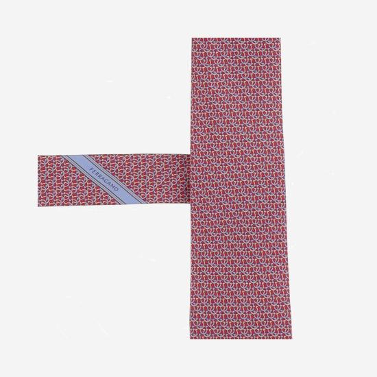  살바토레 페라가모 넥타이 페라가모 실크 타이 레드 - SALVATORE FERRAGAMO