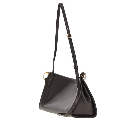 26FW 알라이아 르 클릭 이스트 웨스트 레더 미디움백 AA1S01430CA332 Brown - ALAIA