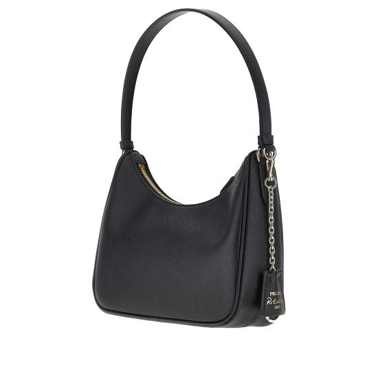26FW 프라다 리에디션 2005 사피아노 가죽 미니백 1N204TNZV Black - PRADA