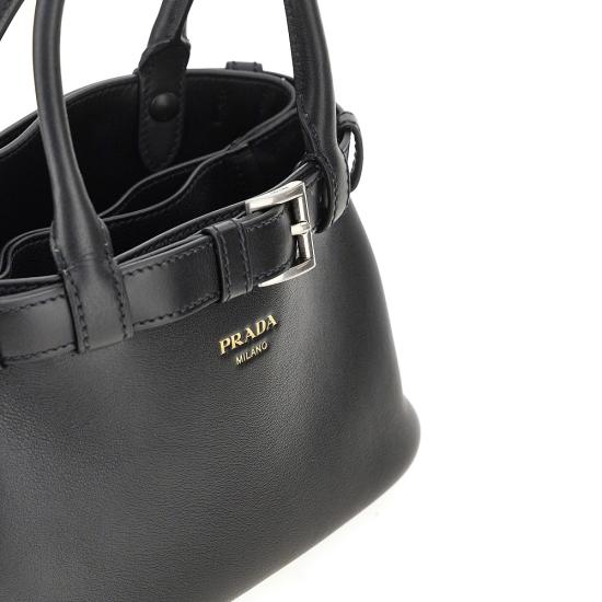 26FW 프라다 스몰 가죽 벨트 백 1BA502VOBO2CY9 Black - PRADA