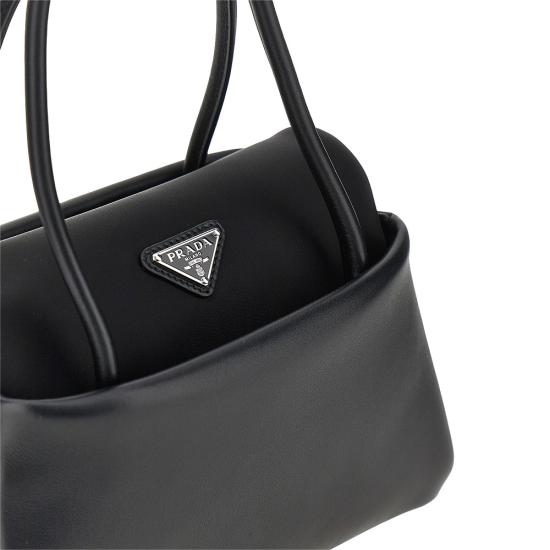 26FW 프라다 패시지 스몰 가죽 백 1BA501VOPO2G52 Black - PRADA