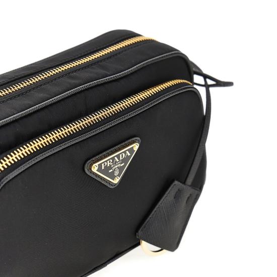 26FW 프라다 리나일론 렉탱글 숄더백 1BH226VOOOR064 Black - PRADA