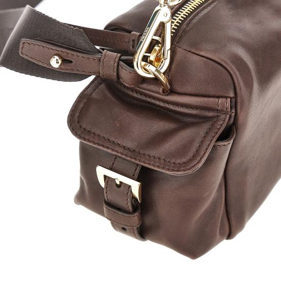 26FW 프라다 익스플로어 스몰 리나일론 및 가죽 숄더백 1BH232VNOO2DX8 Brown - PRADA