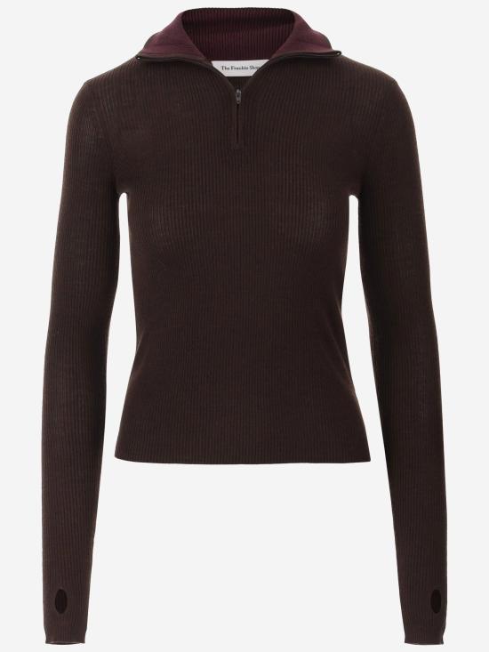 26FW 더프랭키샵 스웨터 KNFS22851 BROWN