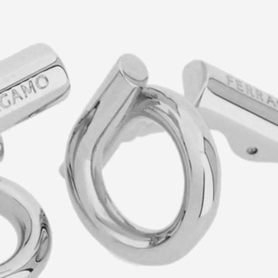 26FW 살바토레 페라가모 커프스 링크/타이 홀더 770381 SILVER - SALVATORE FERRAGAMO