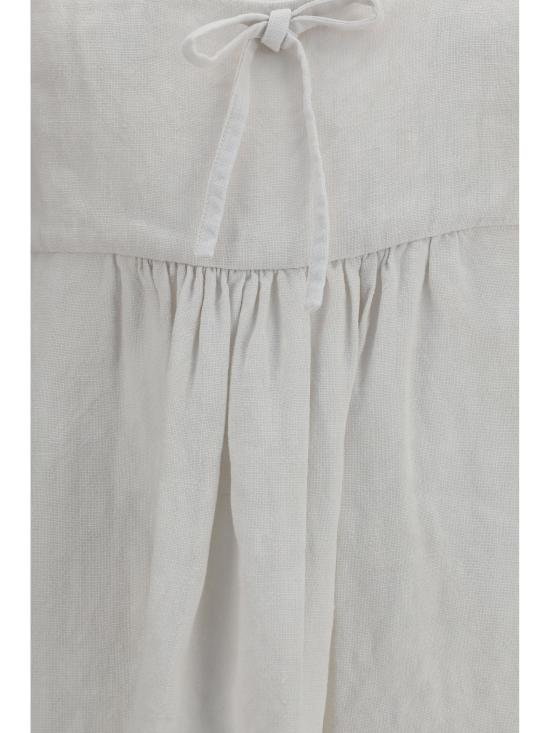 26FW 미우미우 원피스 MF6589SOOO6733 WHITE - MIU MIU