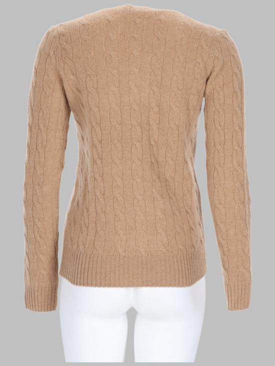 26FW 폴로 랄프로렌 폴로 자수 케이블 니트 스웨터 211971865 002COLLECTIONCAMELMELANGE BEIGE - POLO RALPH LAUREN