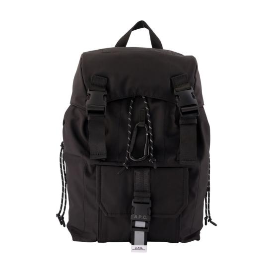 26FW 아페쎄 로고 프린트 버클 플랩 백팩 PAAGE H62631 LZZ BLACK DOM