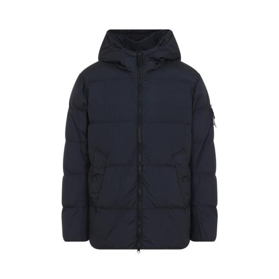 26FW 스톤 아일랜드 크링클 렙스 NY 패딩 재킷 L2S15 4100037 S0A23 V0020 NAVY BLUE DOM - STONE ISLAND