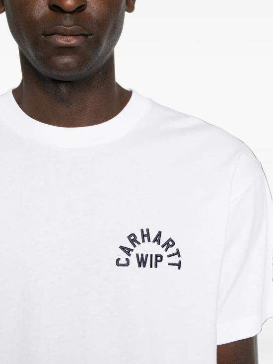 26FW 칼하트 WIP 반팔 티셔츠 I037255 12HXX WHITE DARK NAVY - CARHARTT WIP