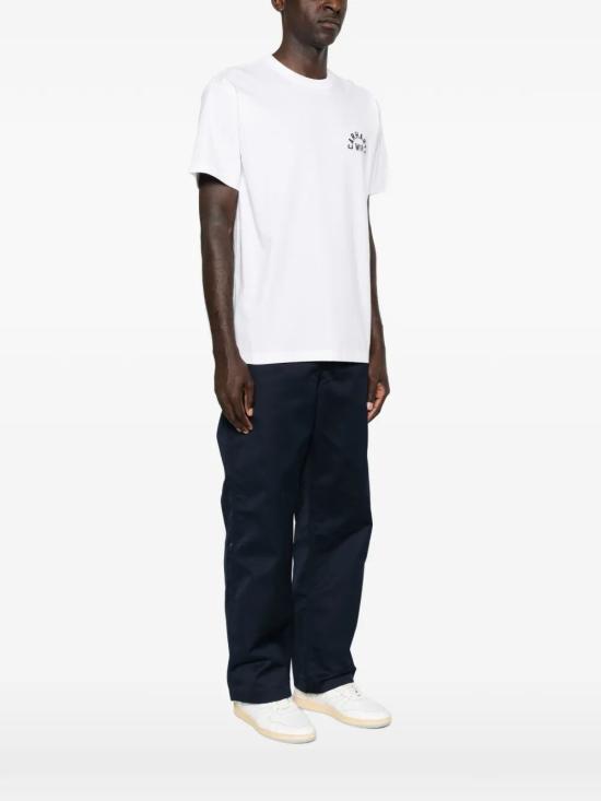 26FW 칼하트 WIP 반팔 티셔츠 I037255 12HXX WHITE DARK NAVY - CARHARTT WIP