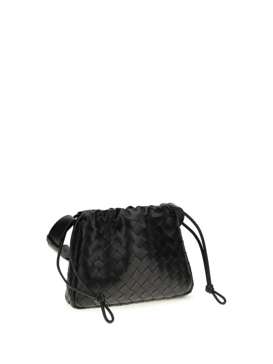  보테가베네타 가방 보테가 베네타 파우치 바이크 카프스킨 파우치 블랙/실버 - BOTTEGA VENETA