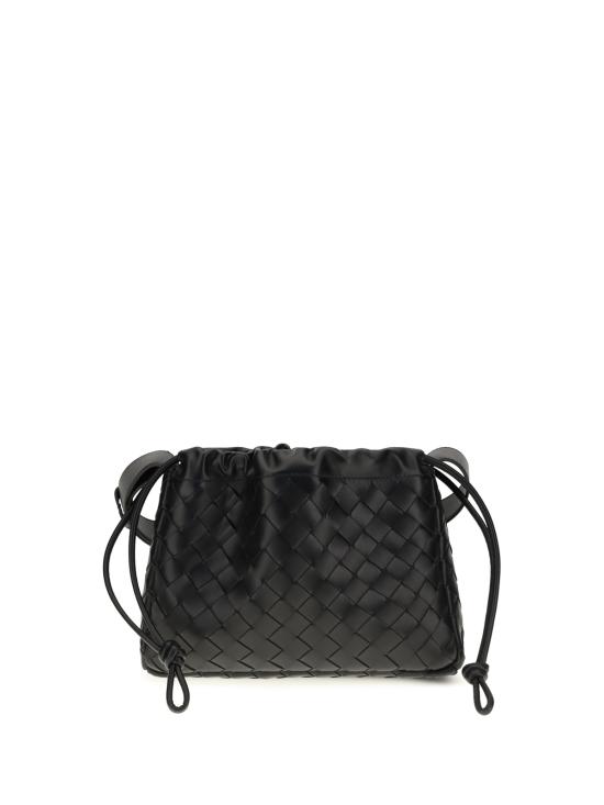 보테가베네타 가방 보테가 베네타 파우치 바이크 카프스킨 파우치 블랙/실버 - BOTTEGA VENETA