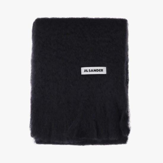  질샌더 머플러/스카프 질 샌더 모헤어 블렌드 스카프 블랙 - JIL SANDER